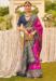 Picture of Magnificent Silk Medium Violet Red Saree