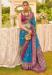 Picture of Comely Silk Navy Blue Saree