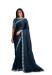 Picture of Lovely Georgette & Satin & Silk Navy Blue Saree