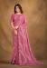 Picture of Sublime Georgette & Satin & Silk Hot Pink Saree