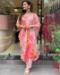 Picture of Lovely Organza Tan Readymade Salwar Kameez