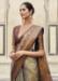 Picture of Exquisite Silk Dark Khaki Saree