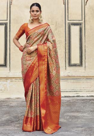 Picture of Grand Silk Chocolate Saree