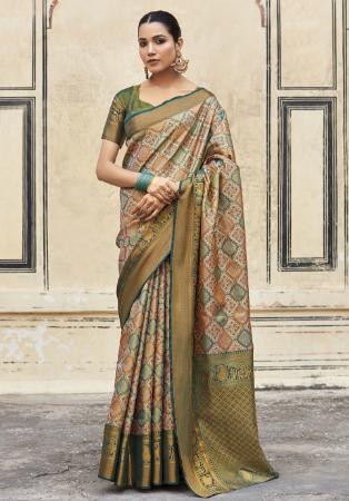 Picture of Magnificent Silk Dim Gray Saree