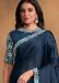 Picture of Excellent Georgette & Satin Midnight Blue Saree