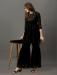 Picture of Well Formed Georgette Black Readymade Salwar Kameez