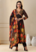 Picture of Rayon & Chiffon Black Readymade Salwar Kameez