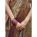 Picture of Fascinating Silk Dark Khaki Saree