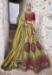 Picture of Fine Satin Dark Khaki Lehenga Choli