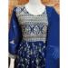 Picture of Radiant Silk Navy Blue Straight Cut Salwar Kameez