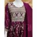 Picture of Grand Silk Maroon Straight Cut Salwar Kameez