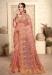 Picture of Stunning Net Rosy Brown Saree