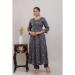 Picture of Rayon & Cotton Dim Gray Readymade Salwar Kameez