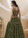 Picture of Marvelous Georgette Dark Olive Green Lehenga Choli