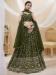 Picture of Marvelous Georgette Dark Olive Green Lehenga Choli