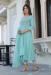 Picture of Linen Medium Aqua Marine Readymade Salwar Kameez