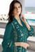 Picture of Georgette Sea Green Straight Cut Salwar Kameez