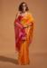 Picture of Comely Silk Orange Red Saree