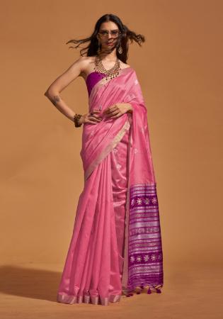 Picture of Sightly Silk Pale Violet Red Saree