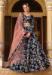 Picture of Resplendent Silk Navy Blue Lehenga Choli