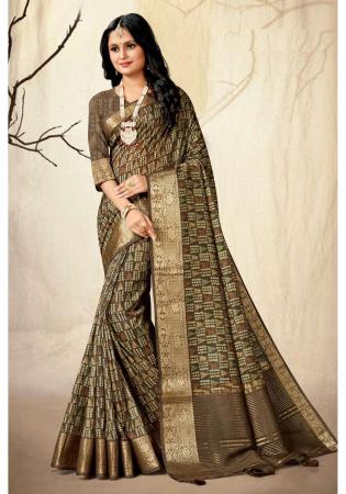 Picture of Enticing Silk Olive Saree