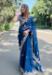 Picture of Amazing Silk Teal Saree