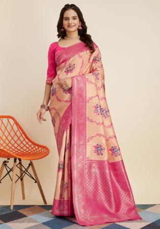 Picture of Marvelous Silk Burly Wood Saree