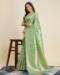 Picture of Sightly Silk Dark Sea Green Saree