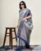 Picture of Splendid Silk Light Steel Blue Saree