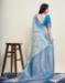 Picture of Lovely Silk Light Steel Blue Saree