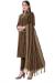 Picture of Well Formed Cotton Brown Straight Cut Salwar Kameez