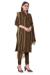 Picture of Well Formed Cotton Brown Straight Cut Salwar Kameez