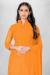 Picture of Georgette Dark Orange Straight Cut Salwar Kameez