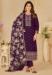 Picture of Excellent Silk Purple Straight Cut Salwar Kameez