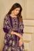 Picture of Excellent Silk Purple Straight Cut Salwar Kameez