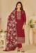 Picture of Sublime Silk Maroon Straight Cut Salwar Kameez