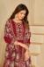 Picture of Sublime Silk Maroon Straight Cut Salwar Kameez