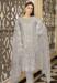 Picture of Amazing Georgette Silver Straight Cut Salwar Kameez