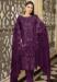 Picture of Radiant Georgette Brown Straight Cut Salwar Kameez