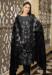 Picture of Resplendent Georgette Black Straight Cut Salwar Kameez