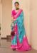 Picture of Statuesque Silk Medium Turquoise Saree