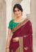 Picture of Sightly Georgette & Satin & Silk Maroon Saree