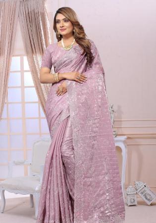 Picture of Bewitching Chiffon Rosy Brown Saree