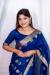 Picture of Ravishing Linen Navy Blue Saree