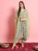 Picture of Rayon & Georgette Tan Readymade Salwar Kameez