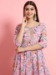 Picture of Rayon & Georgette Pink Readymade Salwar Kameez