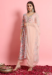 Picture of Rayon & Georgette Rosy Brown Readymade Salwar Kameez