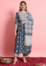 Picture of Rayon Dark Slate Blue Readymade Salwar Kameez