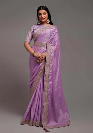 Picture of Exquisite Chiffon Rosy Brown Saree
