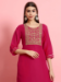 Picture of Ravishing Silk Deep Pink Readymade Salwar Kameez